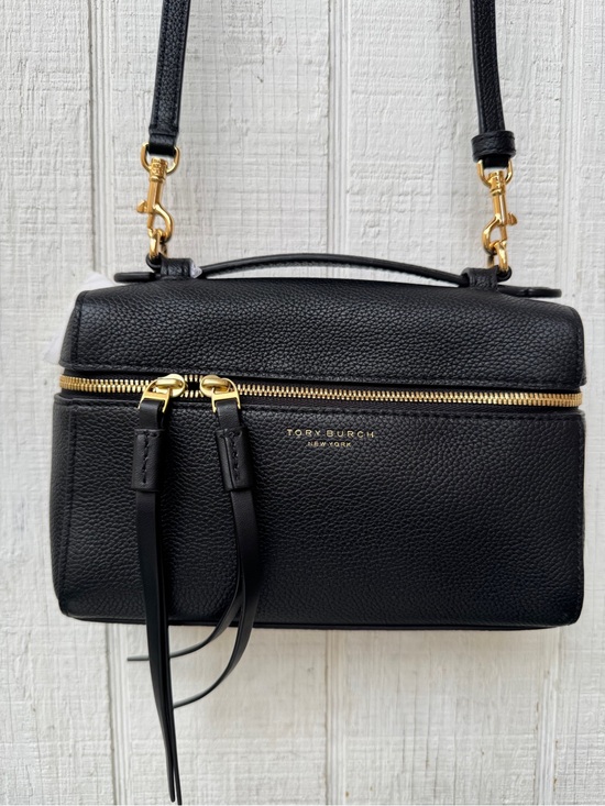 Tory Burch Handbags - TORY BURCH SLIM ROMY TOP HANDLE
BAG in Black Leather Crossbody Bag like new